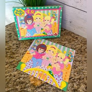 Vintage Polly Pocket “Bedtime Stories” 48 Piece Jigsaw Puzzle ~ Bluebird 1992